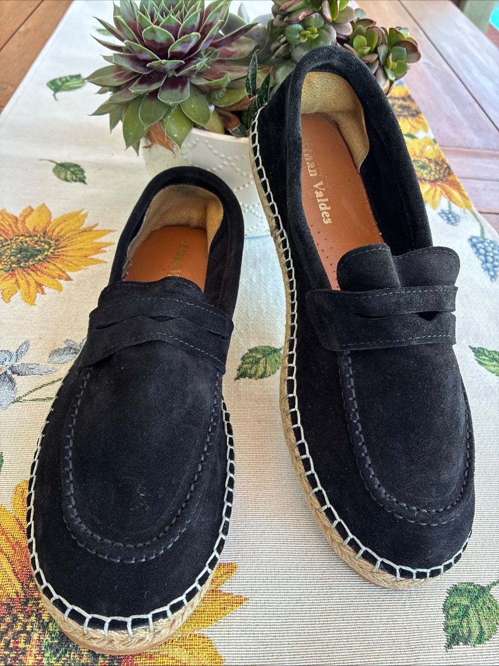 Ethan Valdes New Suede Leather Black Loafer Slip-On Lightweight